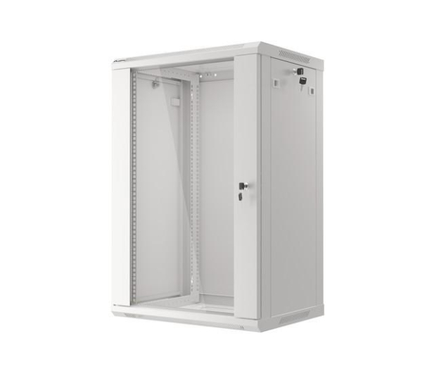 Lanberg Wisząca 19" 18U 600x450mm jednosekcyjna (szara) - 455399 - zdjęcie 5